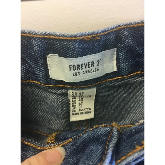 Forever 21 High Rise Denim Shorts NWT Size 28 NEW - Picture 6 of 11